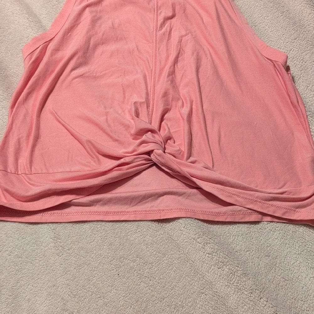 Old Navy Pink Twist Front Tank Top